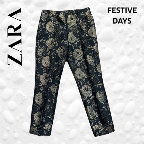 ZARA FESTIVE DAYS PANT - NWT waist 32" - Picture 1 of 6